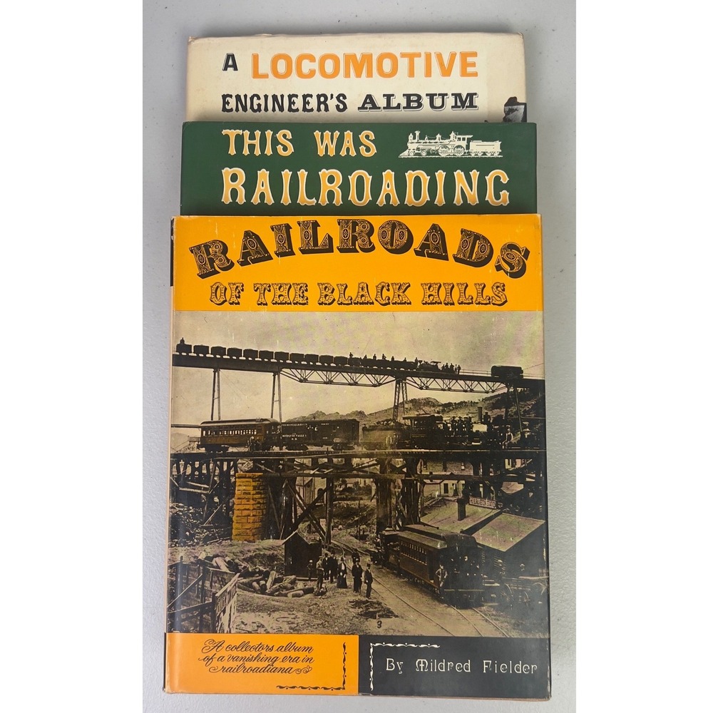 Superior Publishing Railroad History Books Set of 3 Multicolor Good Vintage